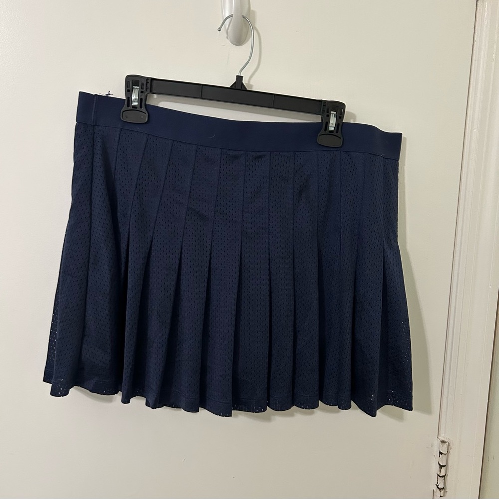 PINK Victoria's Secret Navy Blue Pleated Skirt Athletic Tennis Mini Skort XXL